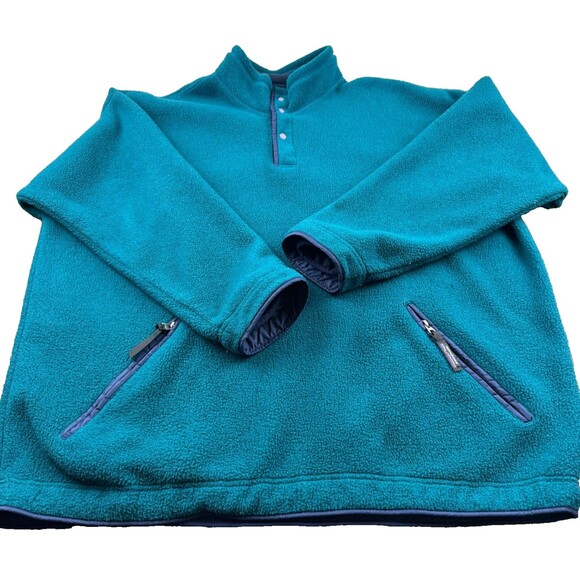Vintage Patagonia Fleece Sweater Men's XL TealSnap TMade In USA Retro